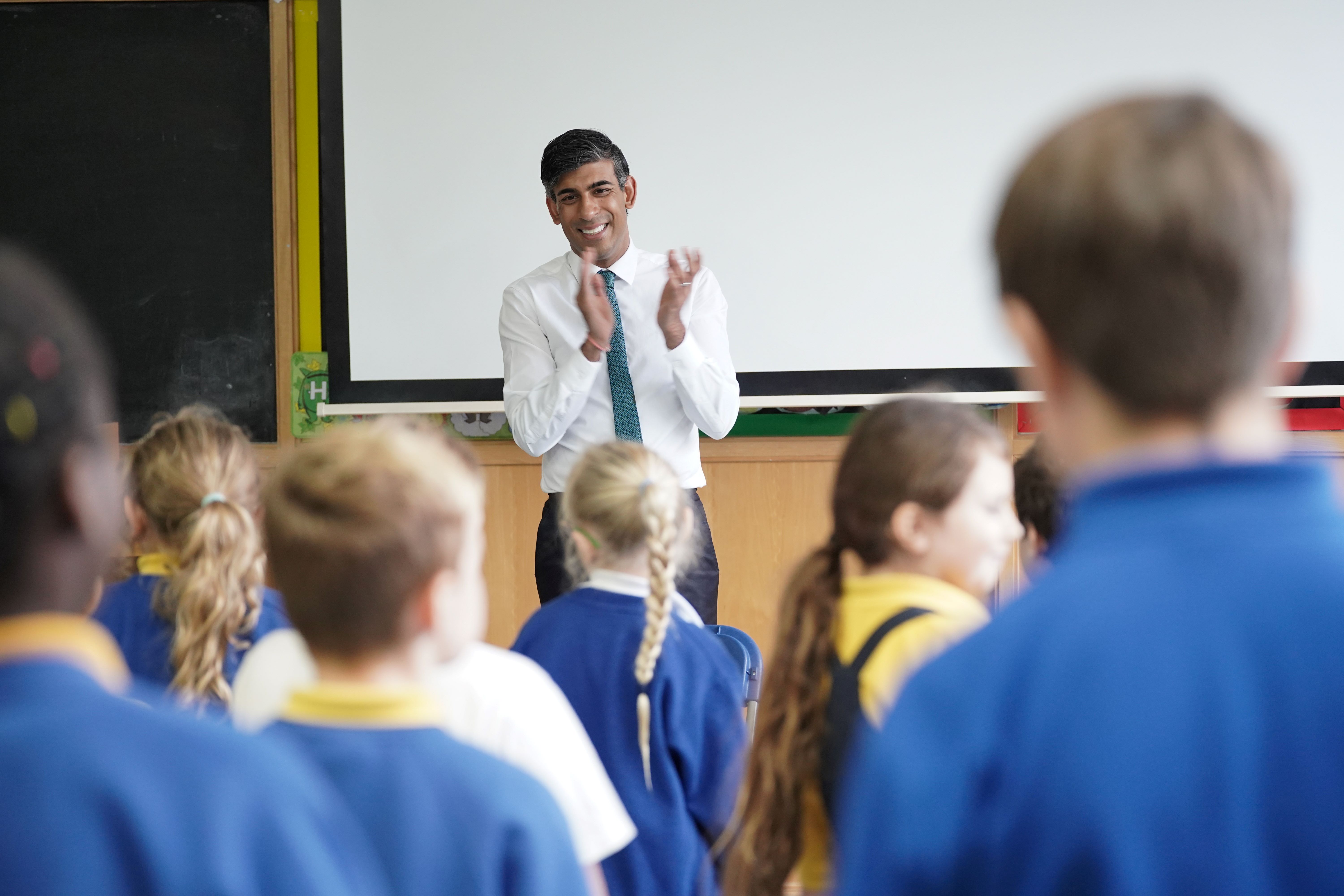 Rishi inspires pupils at small village school Rishi Sunak